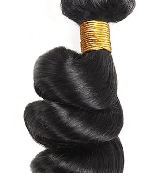 Tissage Noir Bouclé - Volume Naturel et Style Accessible
