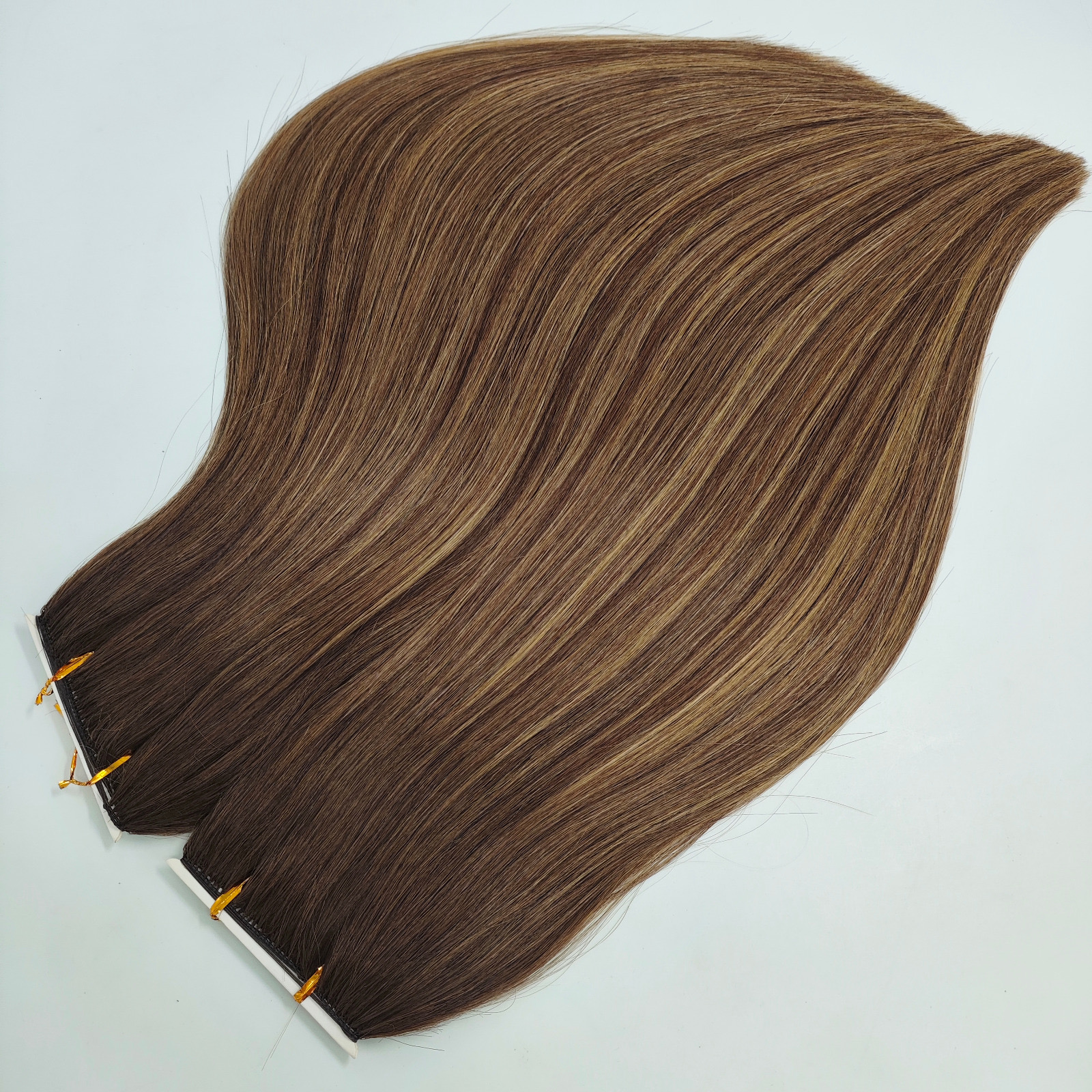 FEATHER WEFT LISSE – BRUN CLAIR MÉCHÉ